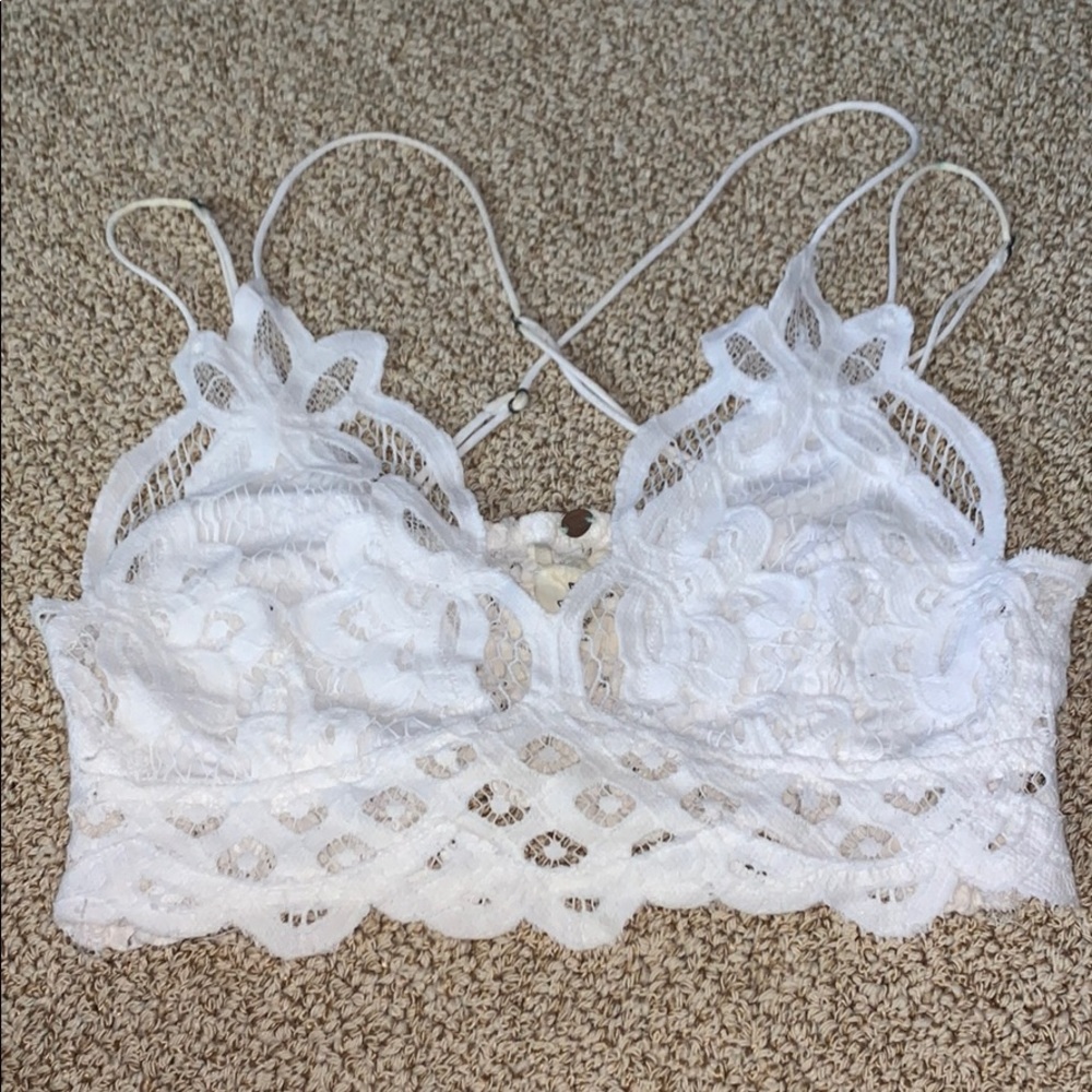 White free people bralette
